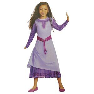 Disney Girls XS 4/5 Wish Asha Purple Long Sleeve Dress Halloween Costume